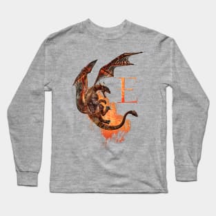 Drachen Buchstabe E Long Sleeve T-Shirt